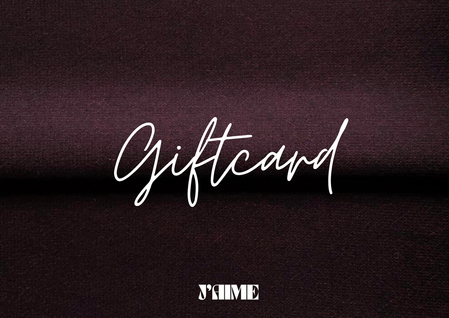 GIFTCARD J'AIME