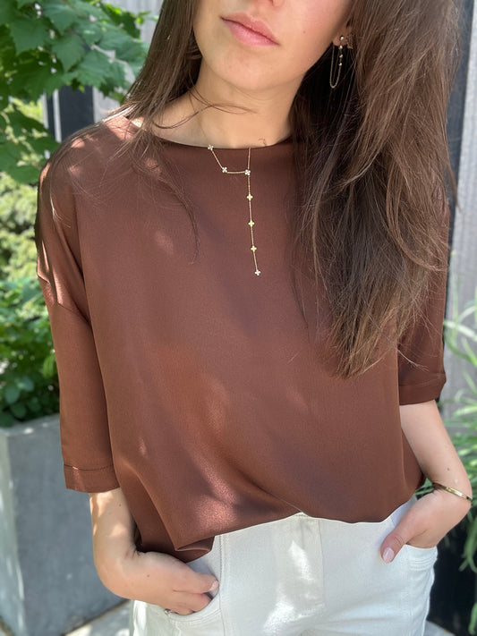 SATIN TEE