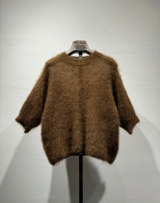 MIMI MOHAIR JUMPER - BROWN