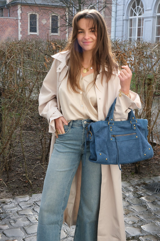 SATIN BLOUSE ECRU