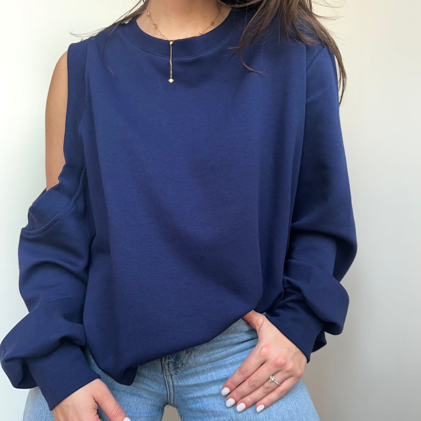 LIZ SWEATER - DONKERBLAUW