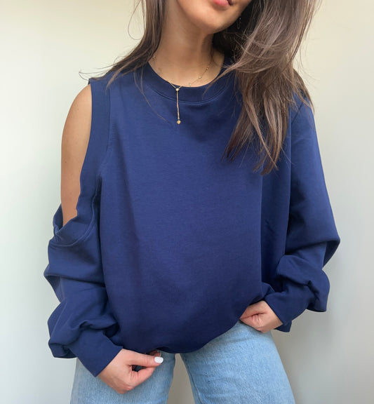 LIZ SWEATER - DONKERBLAUW